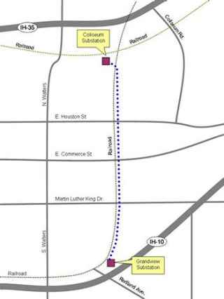 Map image of Grandview to Coliseum Transmission Line Rebuild